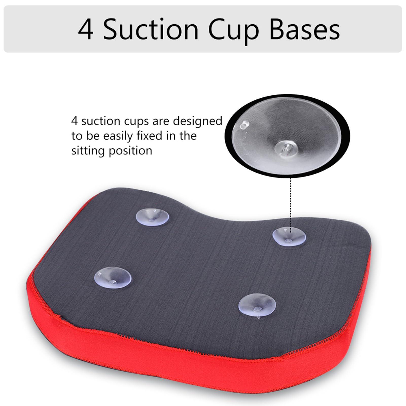 **Premium Anti-Slip Kayak Seat Cushion – Thickened Flotation Fishing Kayak Accessory for Comfort & Safety – Ideal for Kayak Fishing, Boating & Outdoor Water Sports (Red)**
