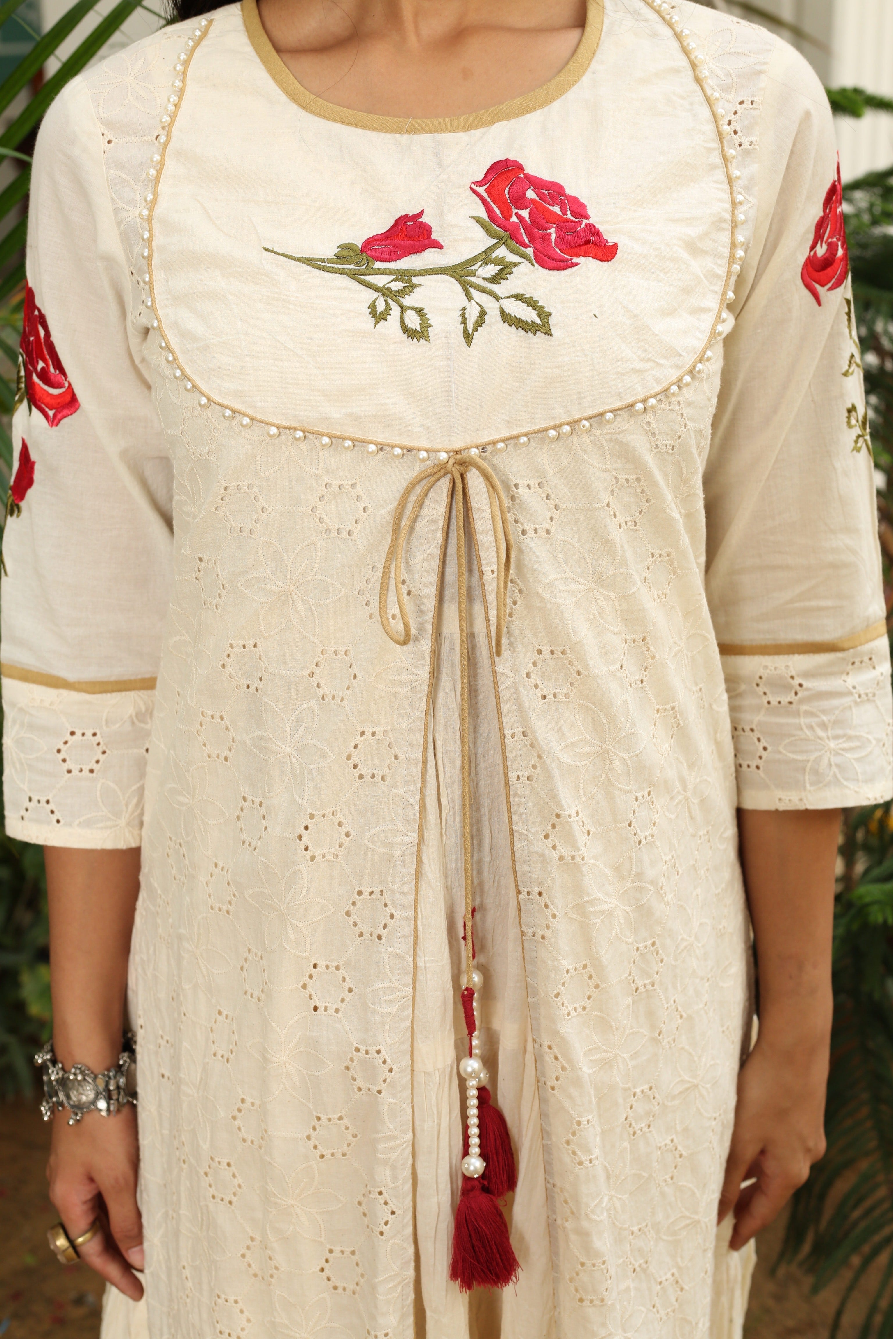 Chandani Soiree White Dress for Women - Elegant Party Gown for Evening Events, Weddings & Special Occasions