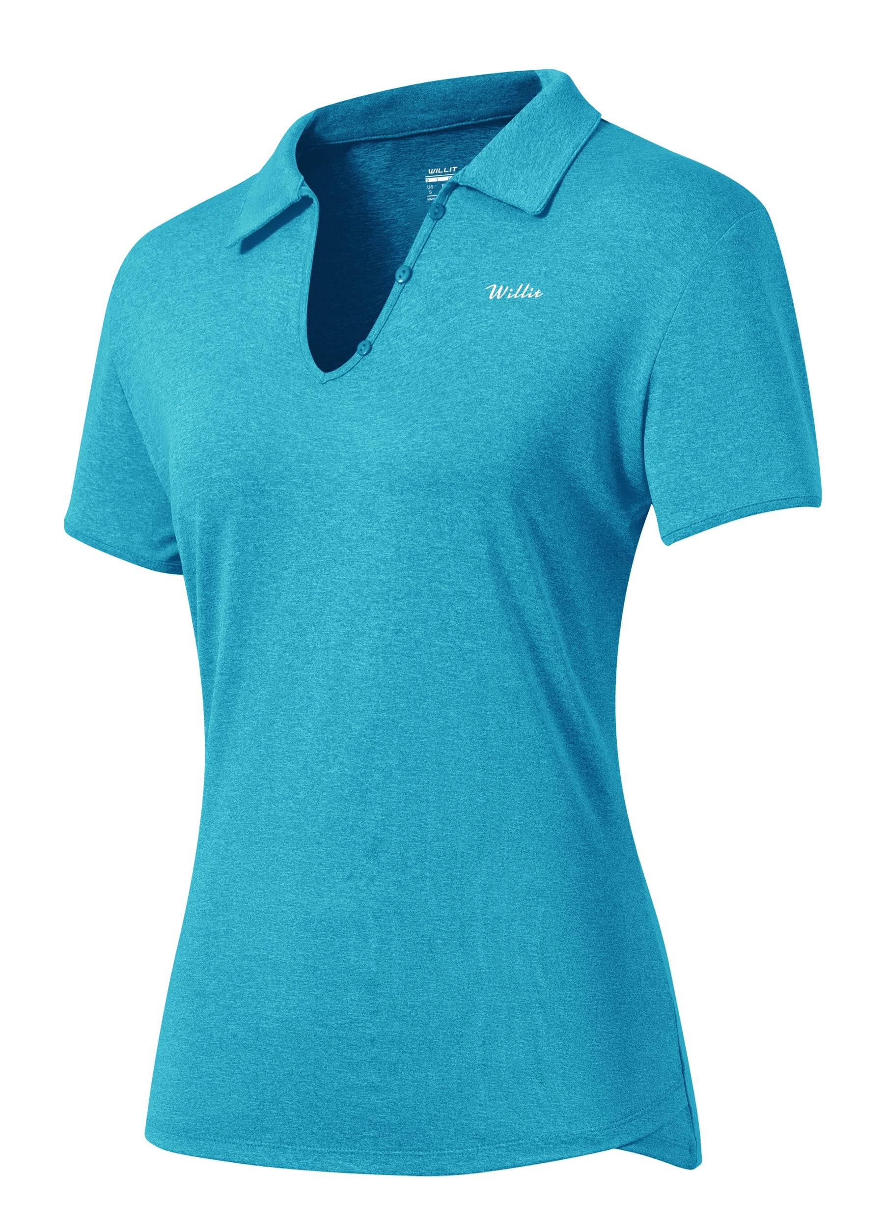 Willit Women's Quick Dry Polo Shirt - UPF 50+ Short Sleeve Tennis & Golf Top for Running, Workout & Active Lifestyle - Moisture Wicking Performance Shirt for Sports & Outdoor Activities