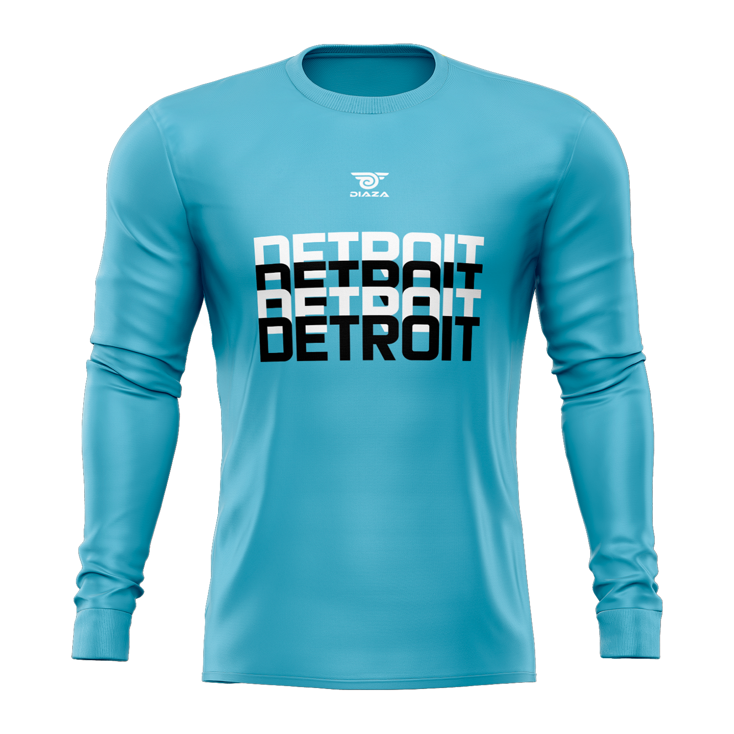 Detroit Metro FC Blue Long Sleeve Soccer Jersey - Men's Football Shirt for Training & Match Play - Perfect for Fans, Players & Gifts