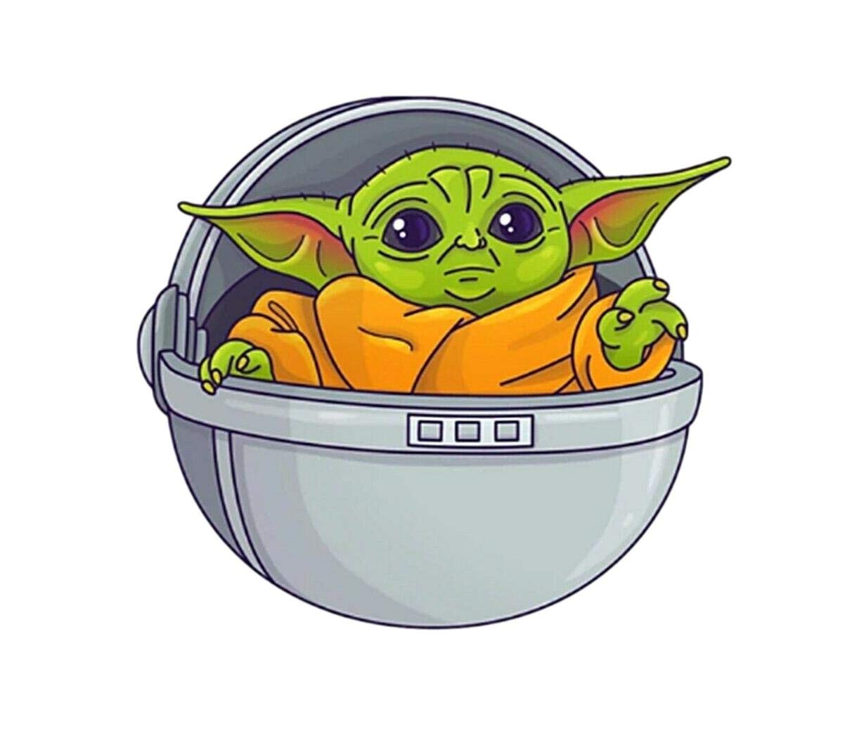 Star Wars Yoda Baby in Spaceship 7.6