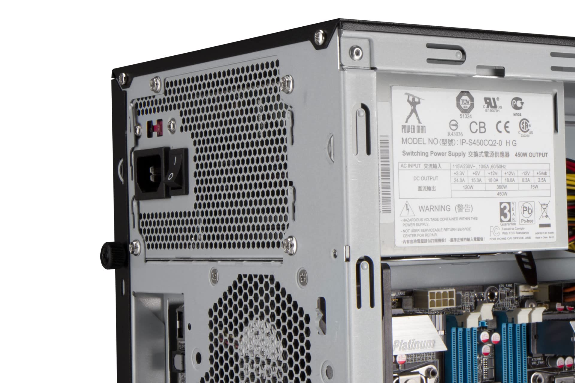 IN-WIN IW-PL052X.B3 Long Version Server Chassis with USB 3.0 & HD Audio, 120mm Cooling Fan - Ideal for Data Centers, Server Rooms & Enterprise IT Solutions