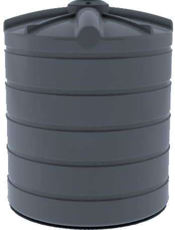 5000L Round Water Storage Tank - Heavy Duty Plastic Container for Rainwater Harvesting, Agriculture, and Industrial Use