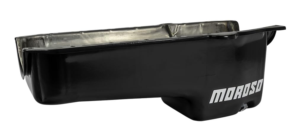 Moroso 20172 Replacement Oil Pan for Chevy Small-Block Engines - High Performance Aluminum Oil Pan for Chevy 262-400ci Engines - Perfect for Engine Rebuilds & Performance Upgrades