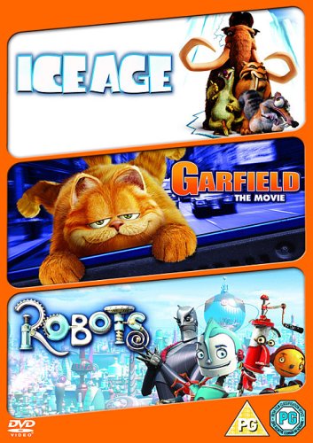 Robots, Ice Age, Garfield: The Movie - Family Fun DVD Collection for Kids & Adults - Perfect for Movie Nights, Birthday Gifts & Holiday Entertainment