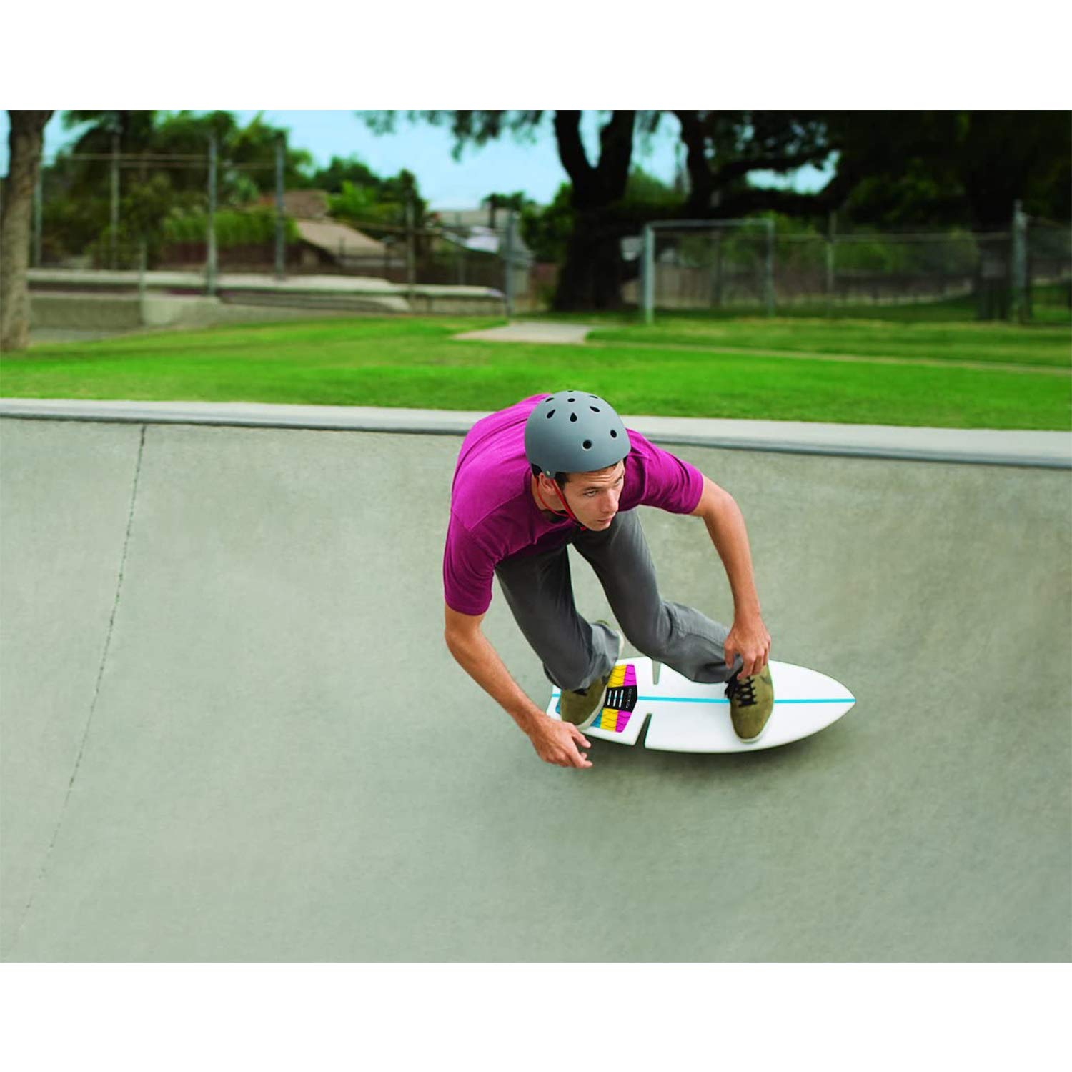 Razor RipSurf 360-Degree Swivel Caster Board for Kids & Teens Ages 8+ - Ultimate Street Surfing Experience for Skate Parks, Sidewalks & Backyard Fun