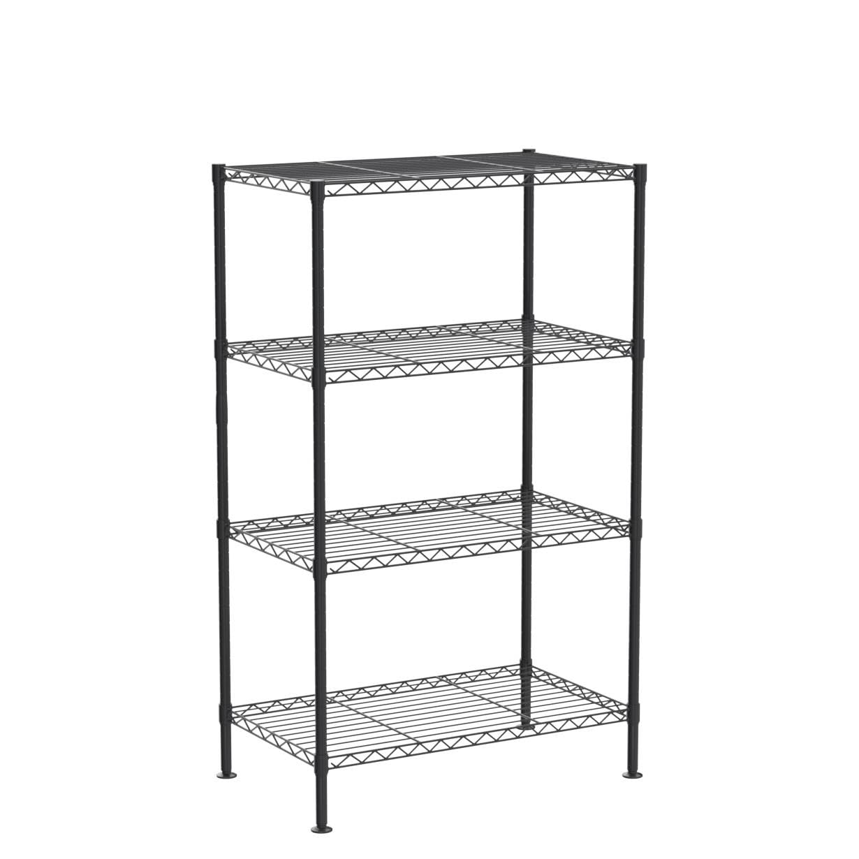 4-Tier Adjustable Metal Wire Shelf - NSF Certified Heavy Duty Storage Rack (340Lbs Capacity) - 12
