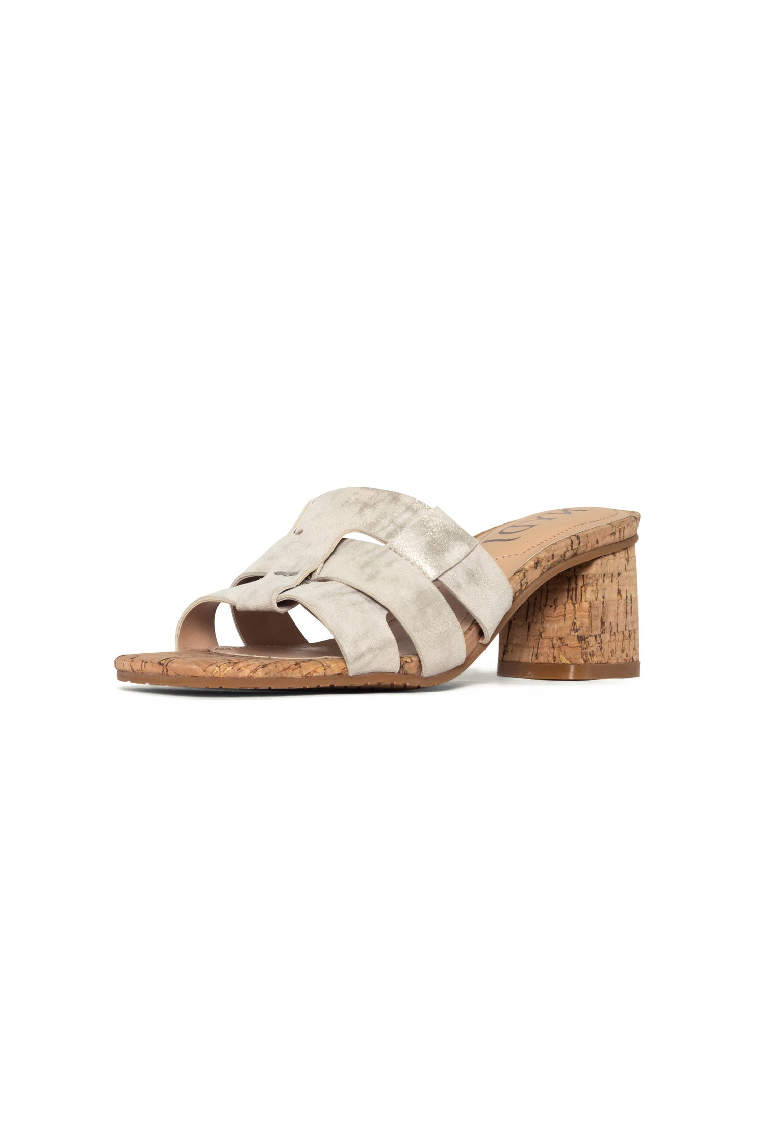 Gloriana Women's Pewter Mule Sandals - Comfortable Slip-On Shoes for Casual Wear, Beach, and Summer Outfits