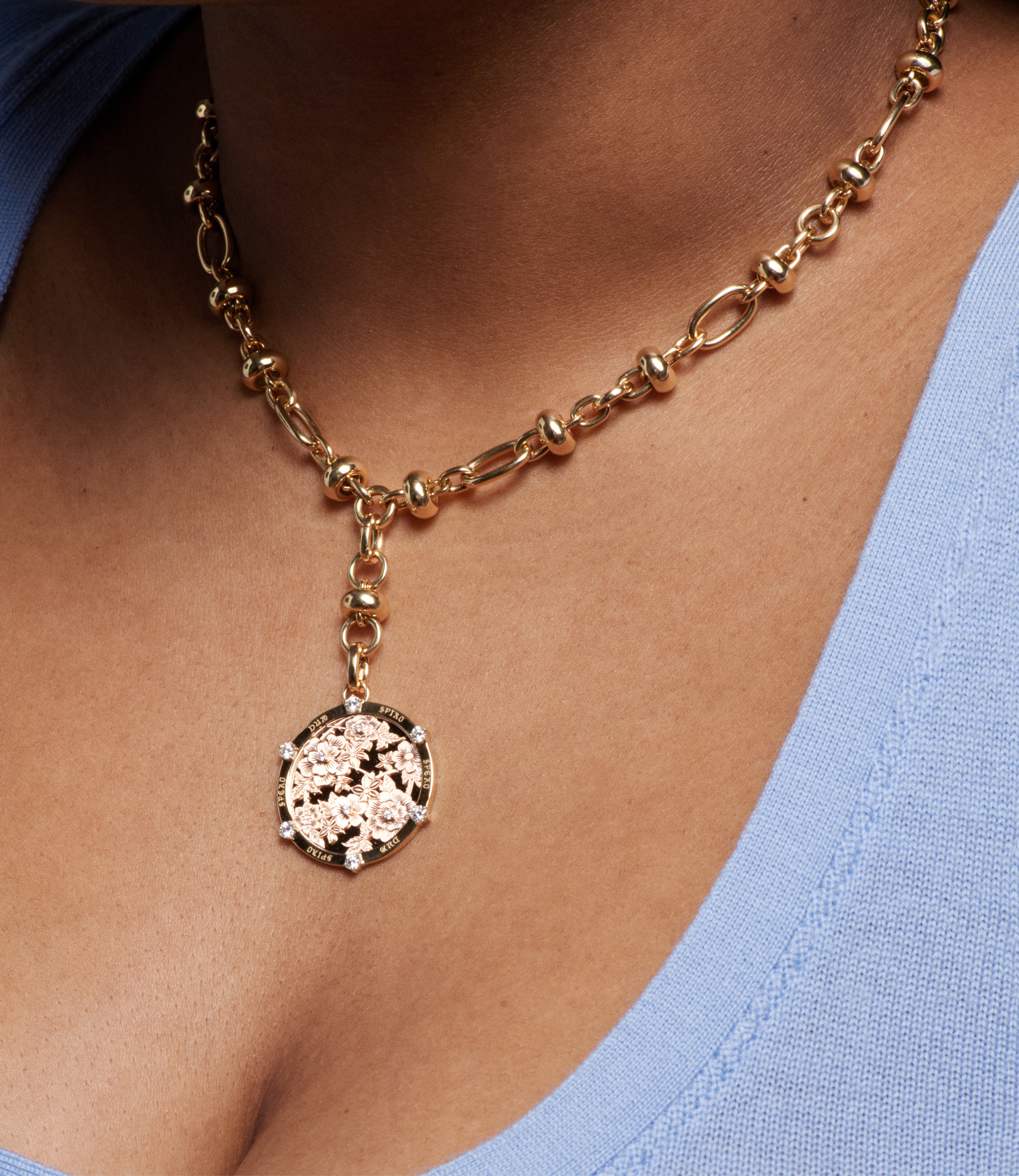 Orbit Extension Chain Necklace - 14K Yellow Gold Adjustable Length Chain for Women | Perfect for Layering, Gift Giving & Everyday Elegance
