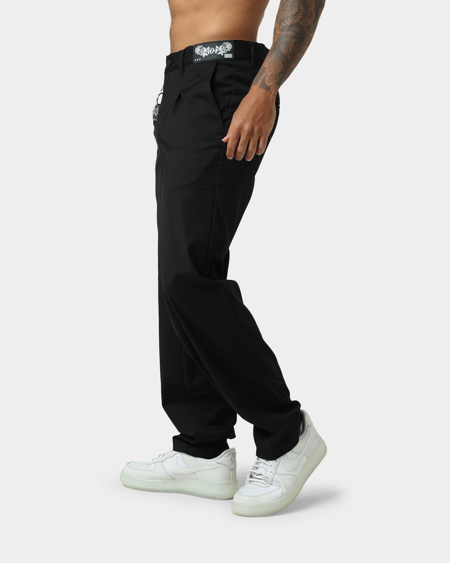 404 Liberty Baggy Trousers for Men - Loose Fit Casual Pants in Black | Streetwear, Hip Hop Style, Everyday Comfort Wear