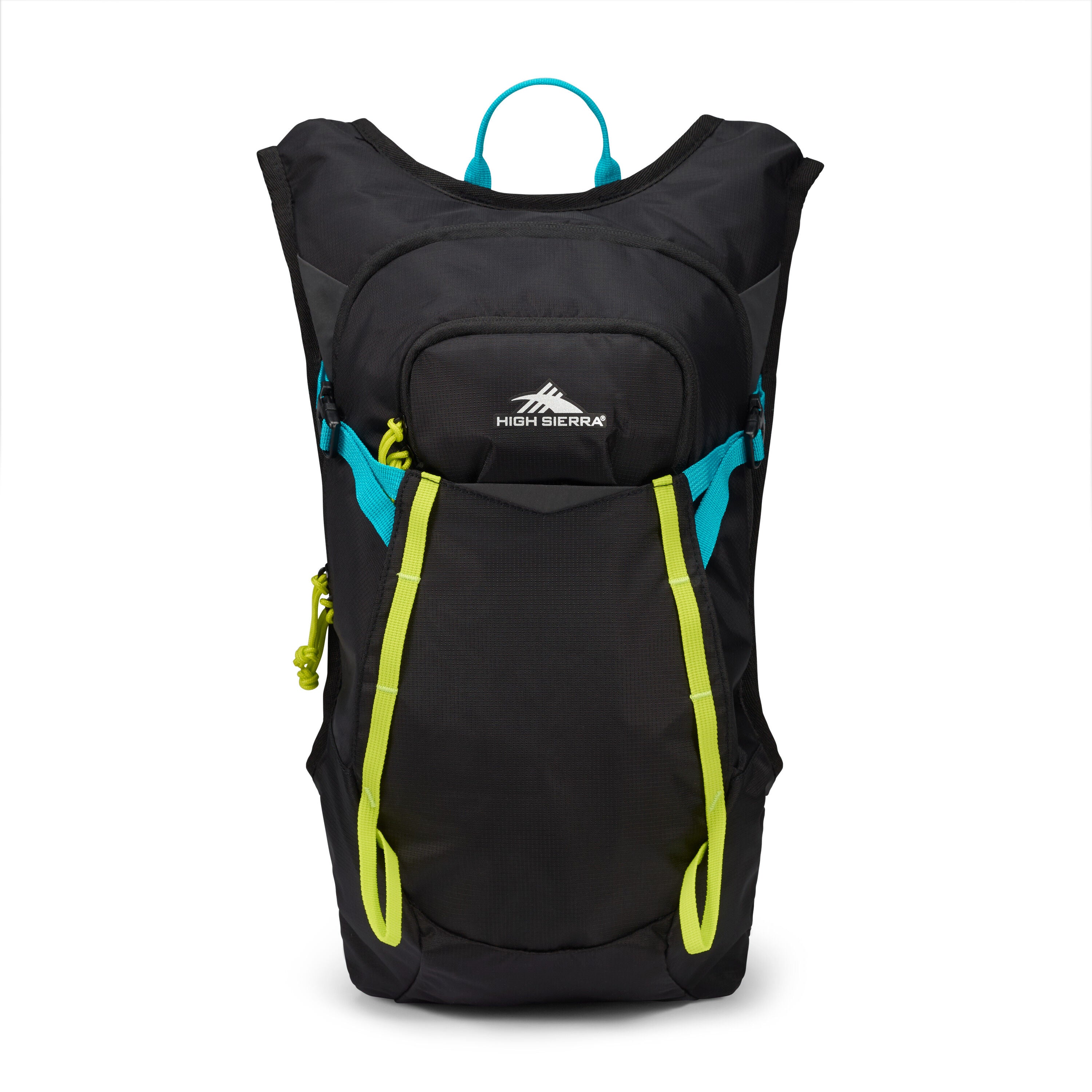 High Sierra Hydrahike 2.0 8L Hydration Backpack - Lightweight Water Bladder Pack for Hiking, Running & Outdoor Adventures - Black
