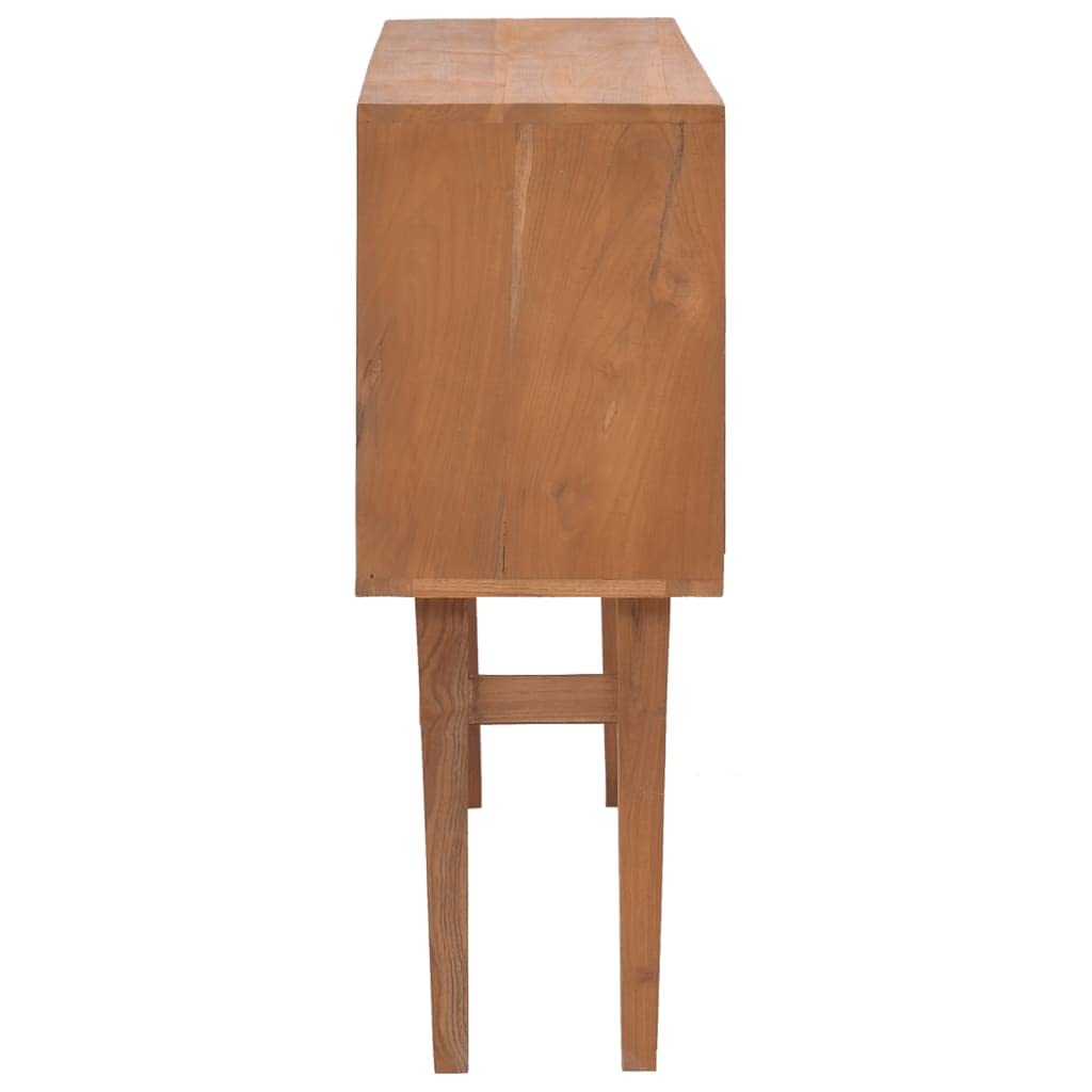 2-Piece Solid Pinewood Side Table Set - Brown End Tables for Bedroom, Living Room & Dining Room | Console Table, Entrance Table & Dressing Table | Perfect for Small Spaces, Home Decor & Guest Rooms