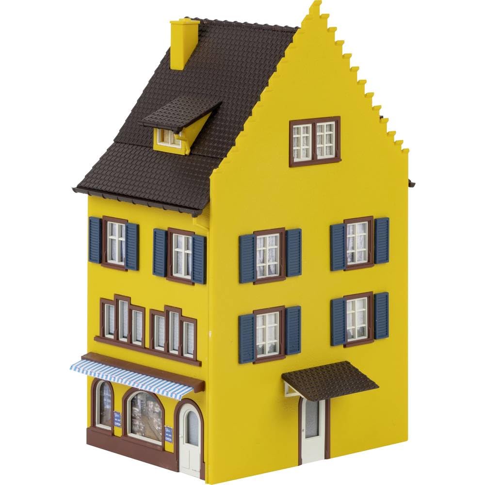 Faller HO Scale 1:87 Small Town End Terraced House Model Kit - New 2021 for Train Layouts & Diorama Scenes