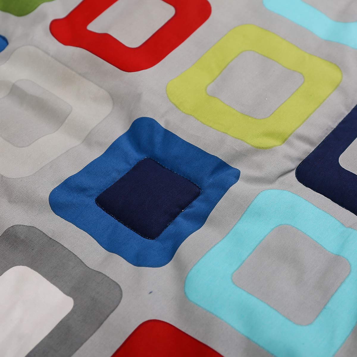 2 PCs Navy Blue Geometric Nursery Crib Bedding Set - Quilt & Fitted Sheet for Baby Boys - Modern Geometric Pattern Cot Bedding - Perfect for Newborns, Infants & Toddlers - Ideal for Nurseries, Daycares & Baby Showers