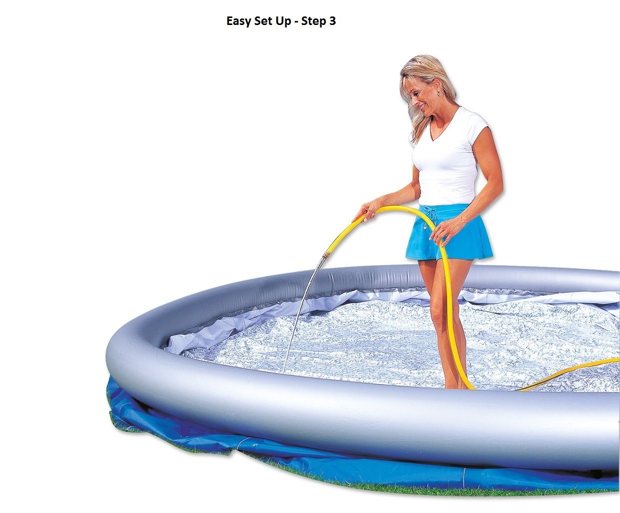 Bestway Fast Set 10' x 30' Inflatable Above Ground Swimming Pool Set - Perfect for Backyard Family Fun, Summer Parties & Outdoor Relaxation