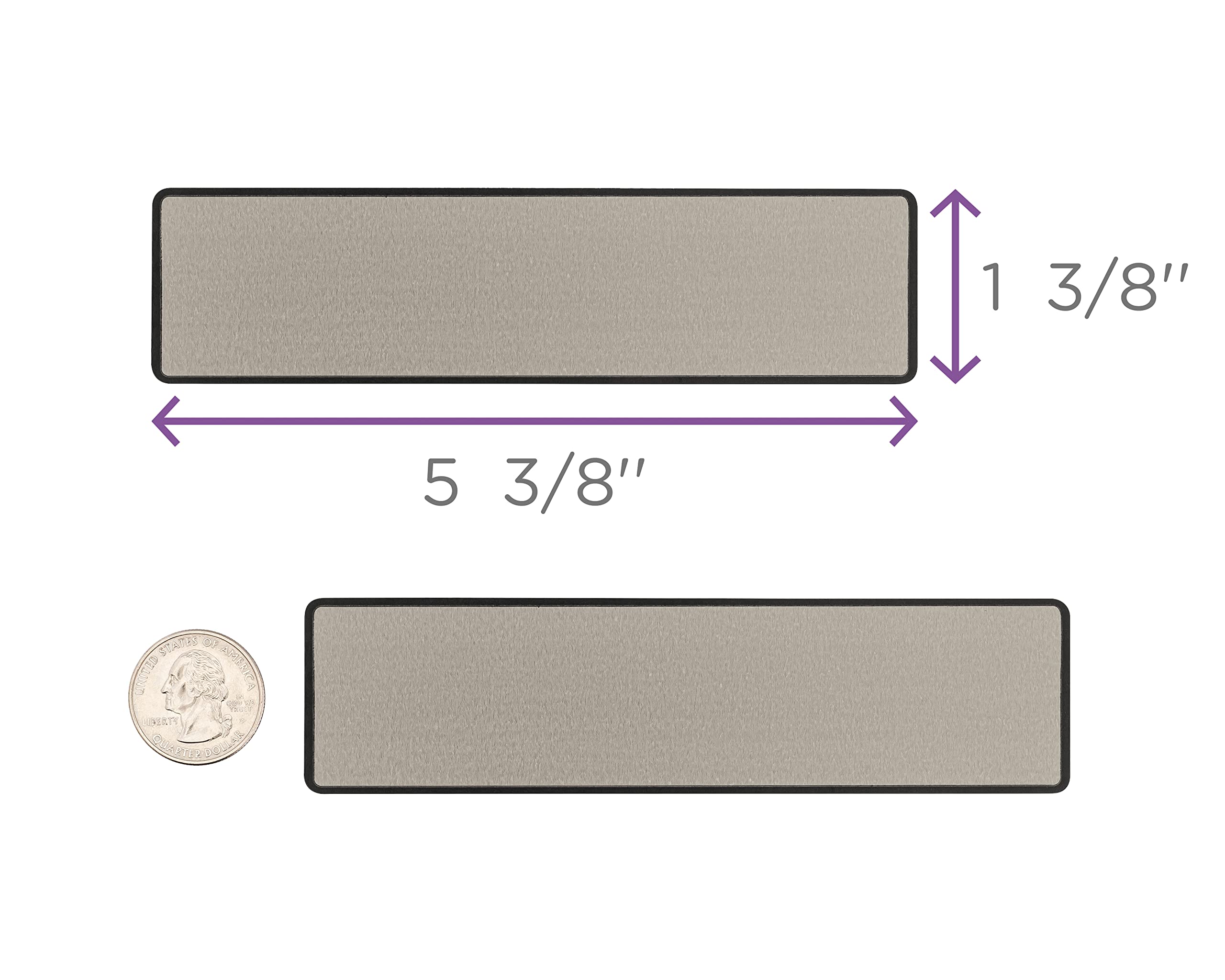 Carstens Adhesive Binder Spine Labels - 5 3/8” x 1 3/8” Gray Sticker Roll (200 Pack) - Perfect for Organizing 1.5” to 4” Ring Binders in Office, School & Home Filing Systems