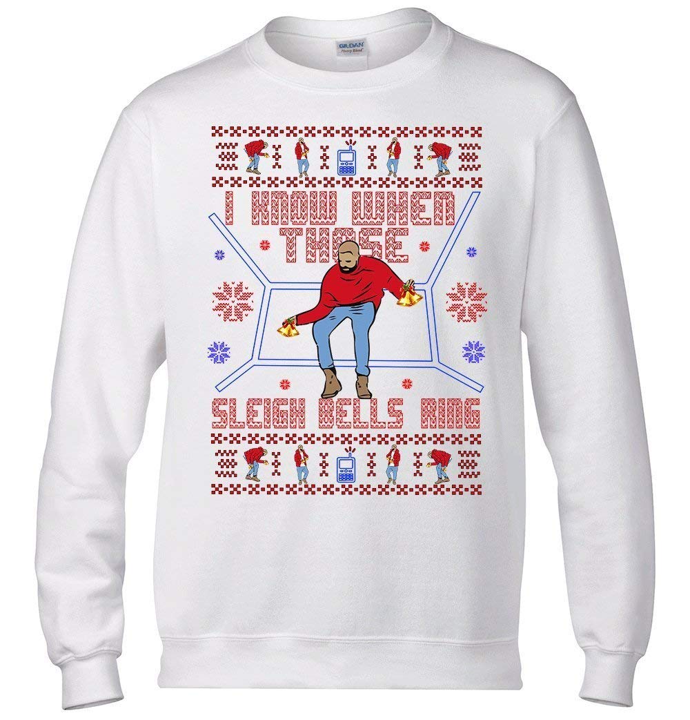 Drake Ugly Christmas Sweater & T-Shirt - Funny Hotline Bling Holiday Sweatshirt for Men & Women - Perfect for Christmas Parties & Gifts