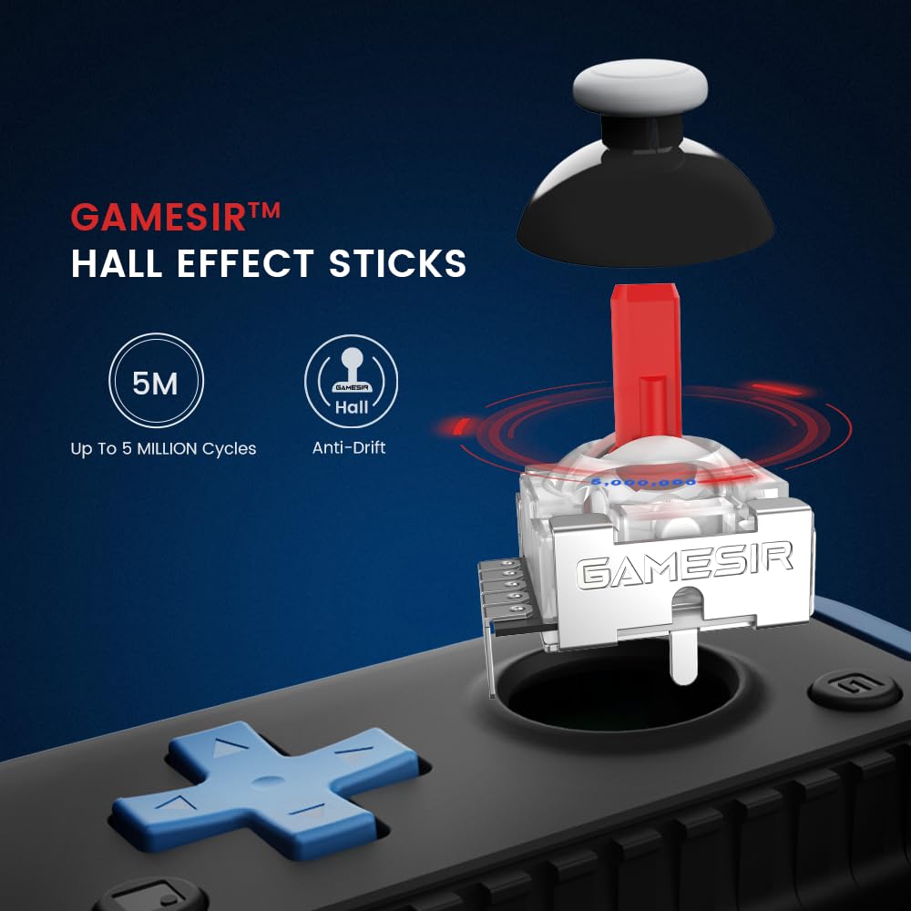 GameSir X2s Bluetooth Mobile Gaming Controller for iPhone & Android - Hall Effect Joysticks, 500mAh Battery, Analog Triggers - Perfect for CODM, Genshin Impact, Cloud Gaming & Mobile Esports