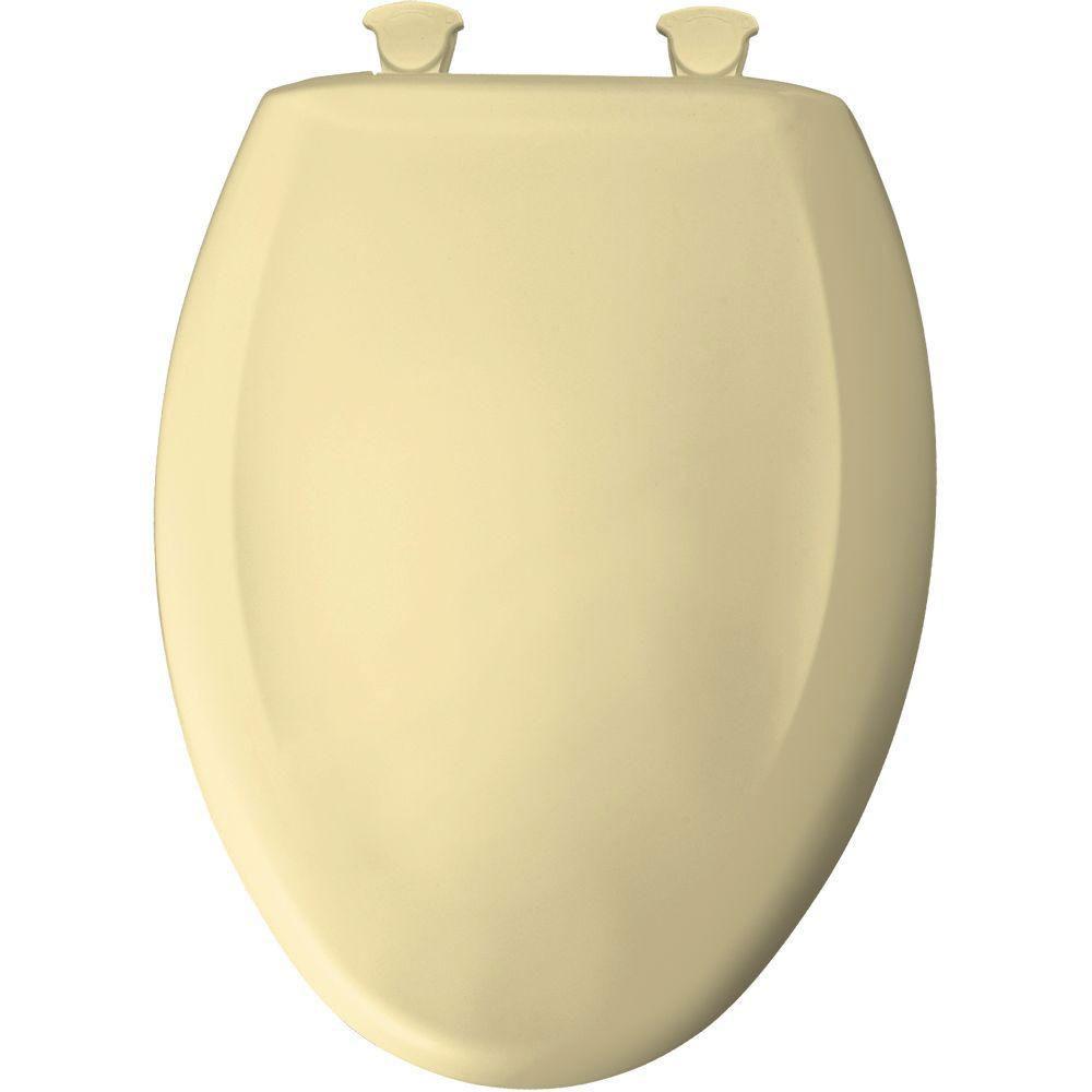 Bemis Slow Close STA TITE Elongated Toilet Seat with Secure Locking - White (Model 529811) | Quiet Closing, Durable Design for Bathroom Upgrade