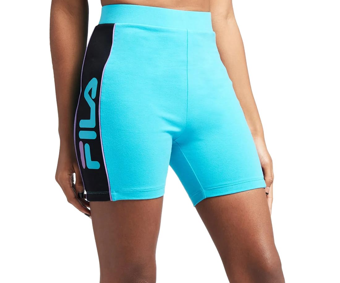 Fila Trina Women's Bike Shorts - High Waist Workout Shorts for Cycling, Running & Yoga | Comfortable & Breathable Activewear for Women