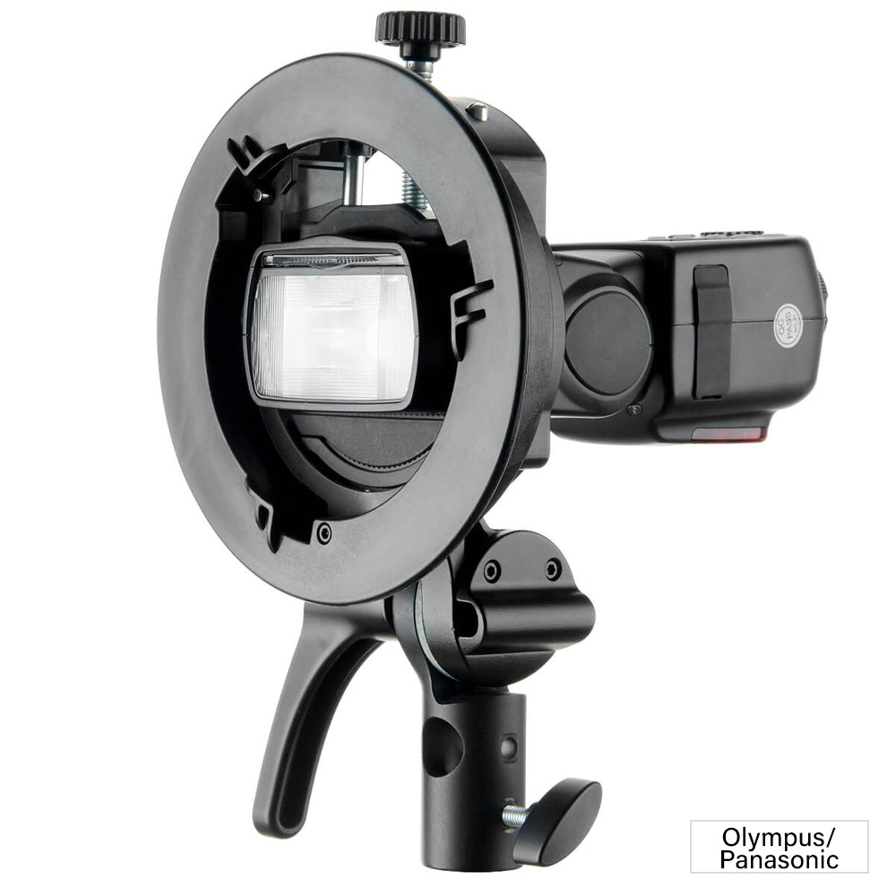 Li ION580II TTL Powerful Flash Speedlite with Bowens Mount Adapter Bracket - Professional Photography Lighting for Studio, Portrait & Outdoor Shooting | Clearance Sale
