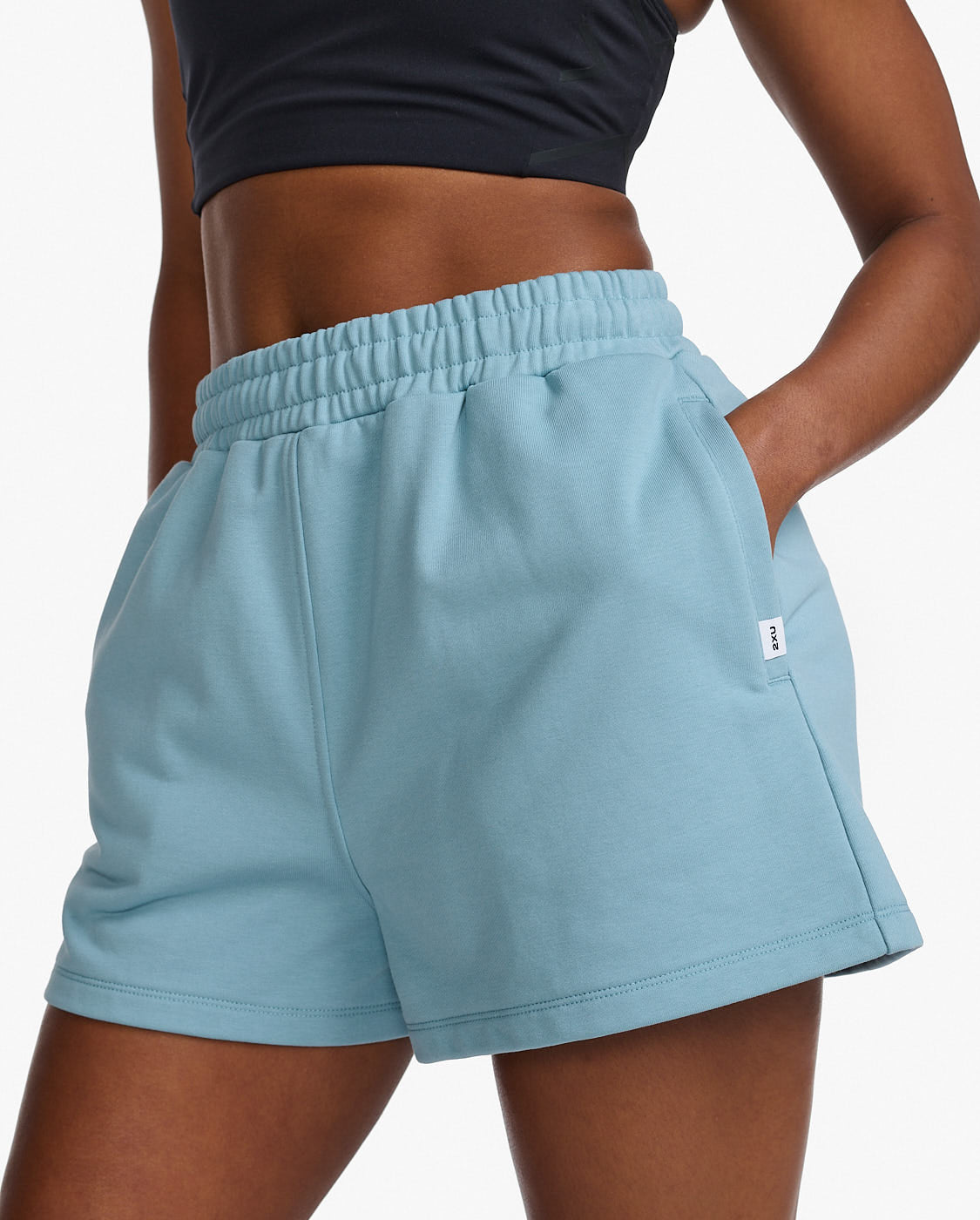 French Terry Shorts for Men - Soft Chambray Casual Shorts | Comfortable Lounge & Sleepwear for Home, Gym, and Travel