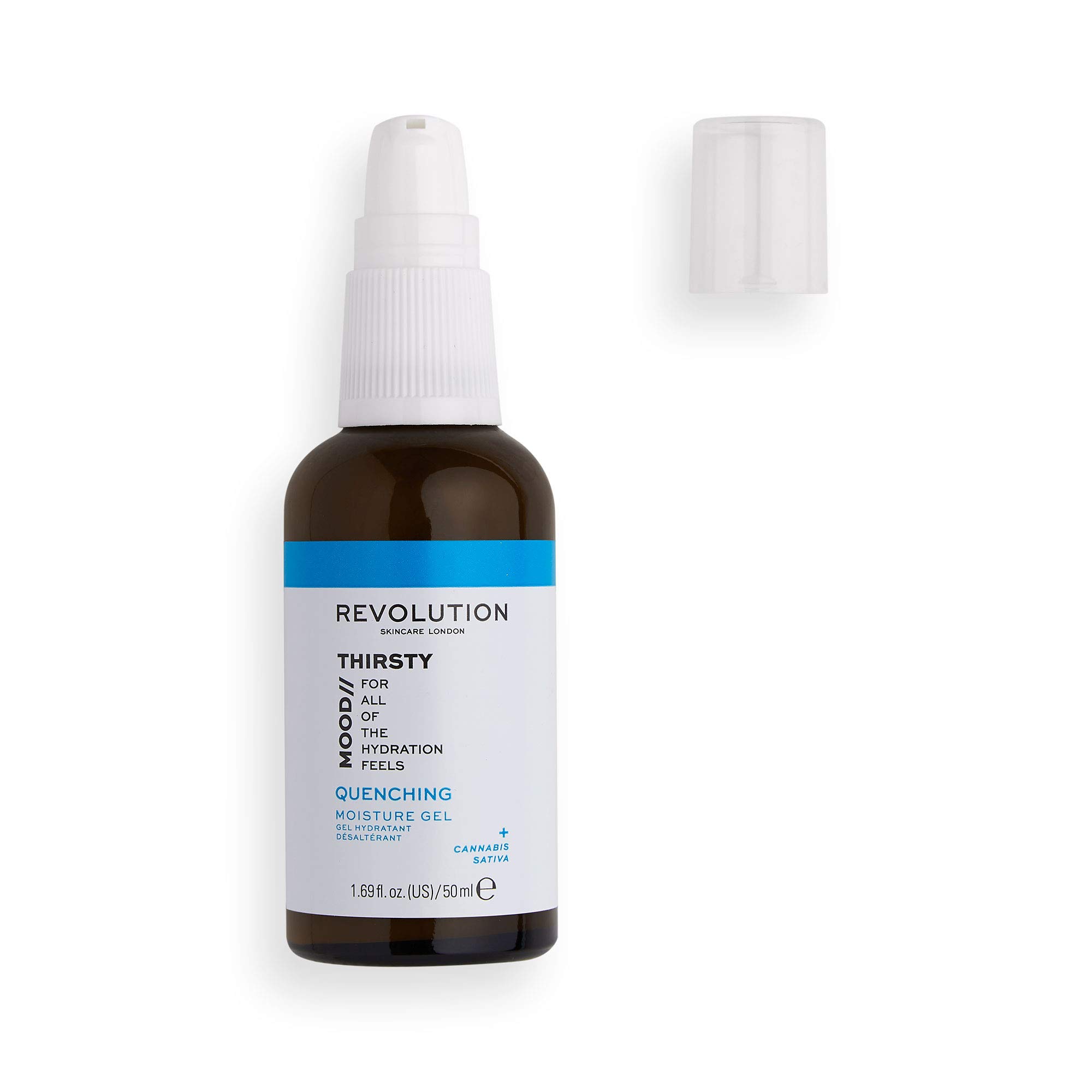 Revolution Skincare London Mood Quenching Moisture Gel 50ml | Hydrating Face Moisturizer for Dry Skin | Perfect for Daily Skincare Routine & Night Care