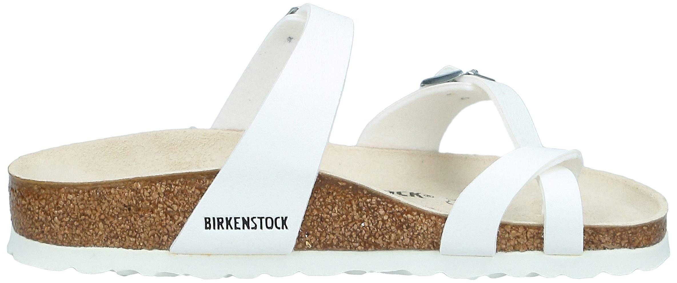 Original Birkenstock Mayari Sandals - Birko-Flor Narrow Width in White, Size 35 (Narrow) | Comfortable Summer Shoes for Women, Perfect for Beach, Vacation & Casual Wear
