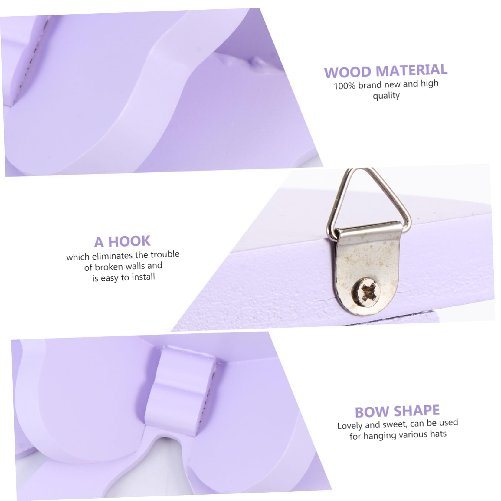 IMIKEYA Bow Tie Wall Shelf - 1pc Wall-Mounted Organizer, Bowknot Shaped Storage Rack for Home & Room Organization | Perfect for Bathroom, Bedroom, Kitchen & Living Room Decor