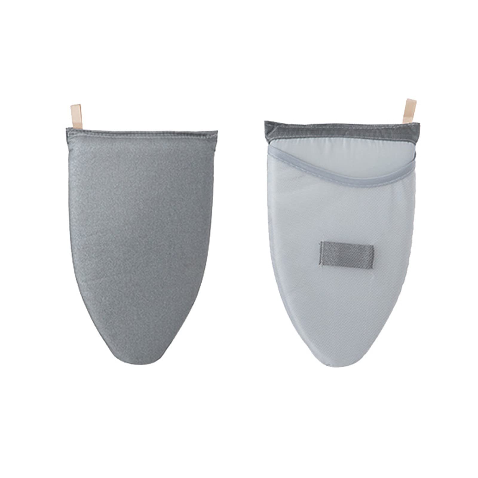 Heat Resistant Ironing Gloves for Garment Steamers - Waterproof Finger Bands with Finger Loop & Mini Ironing Board - Grey One Size - Perfect for Home Ironing, Travel Steaming & Professional Garment Care