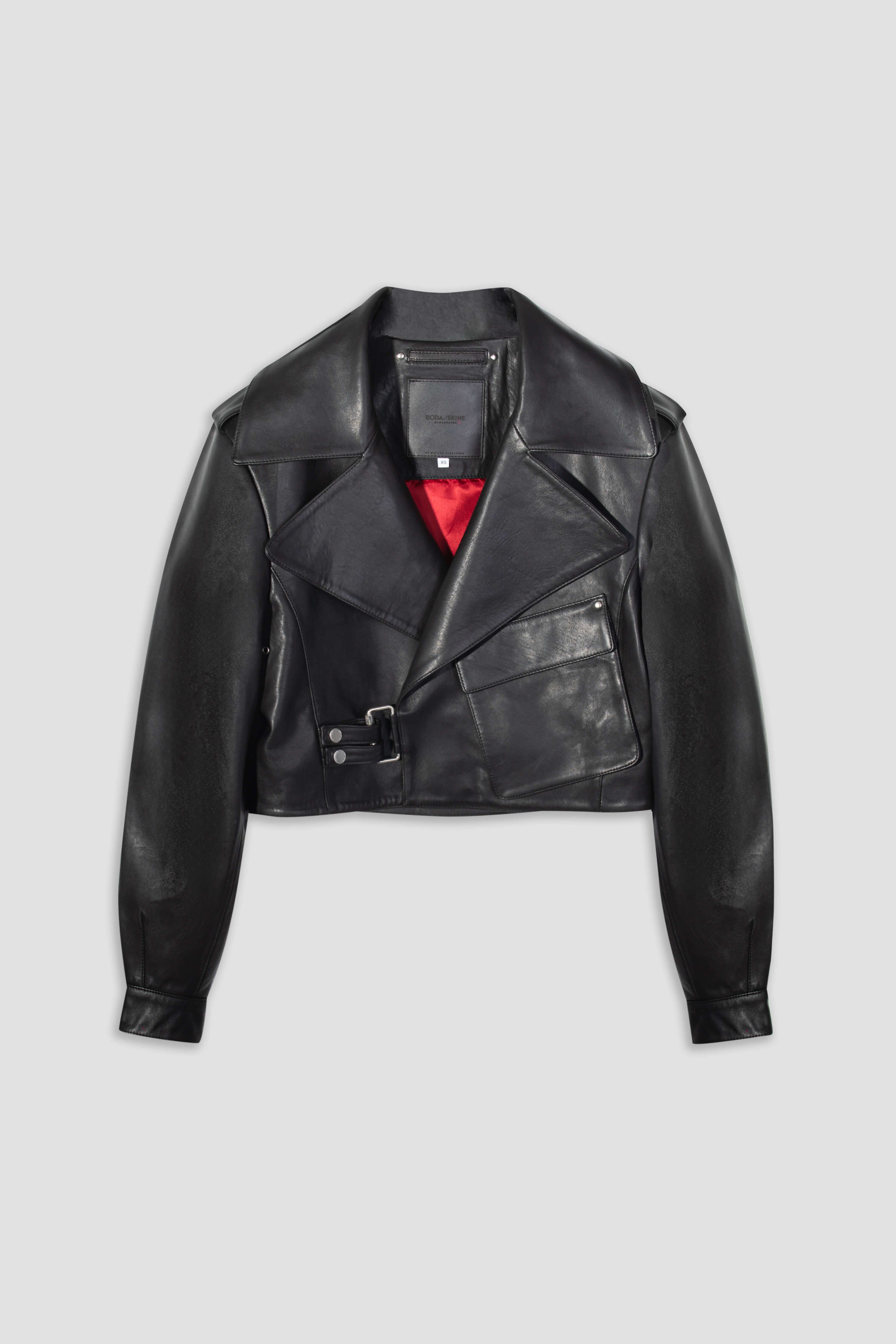 Cropped Blouson Jacket for Women - Stylish Black Outerwear for Casual & Evening Wear | Perfect for Spring & Fall Fashion