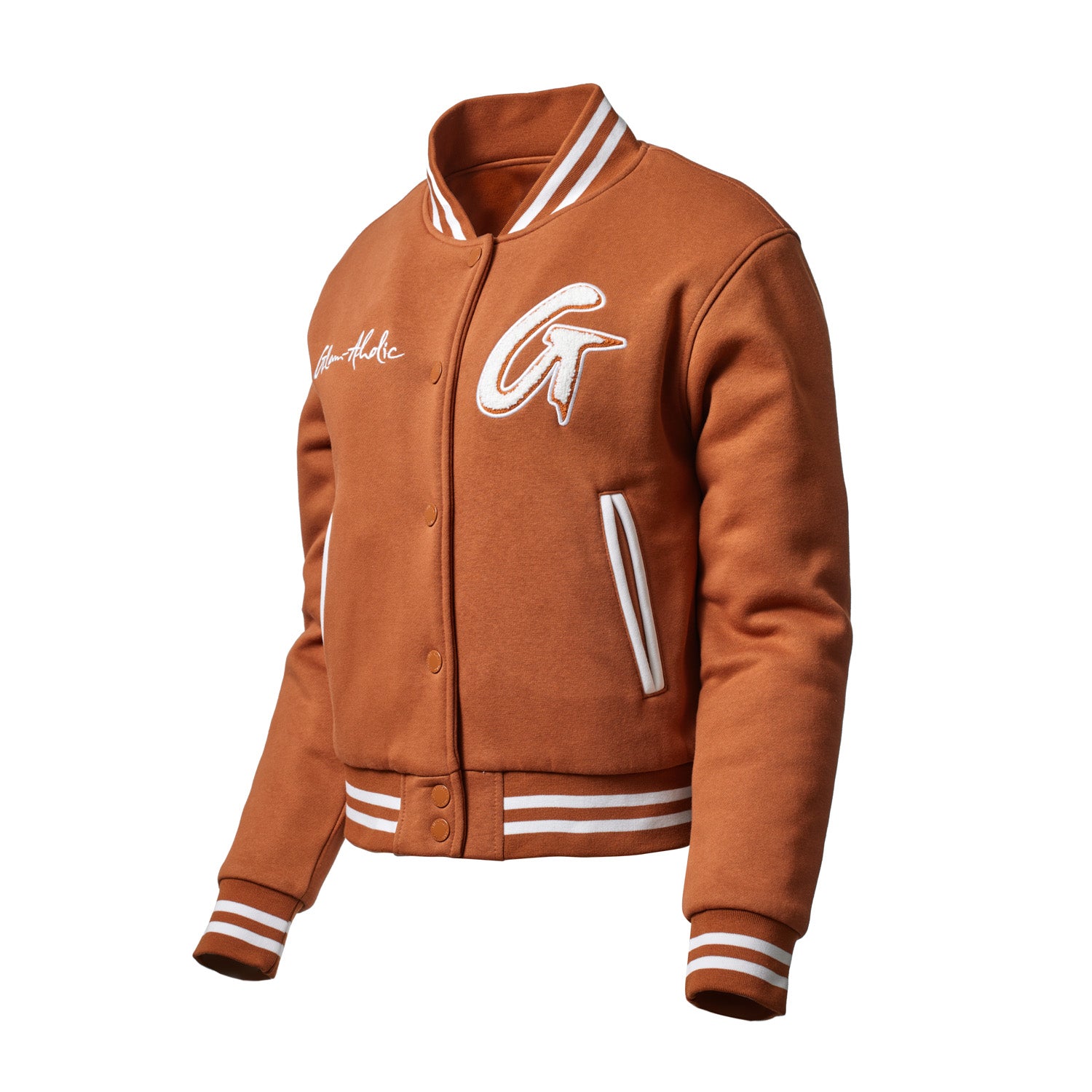 Essential Brown Varsity Jacket for Men & Women - Stylish Casual Outerwear for School, Sports & Everyday Wear