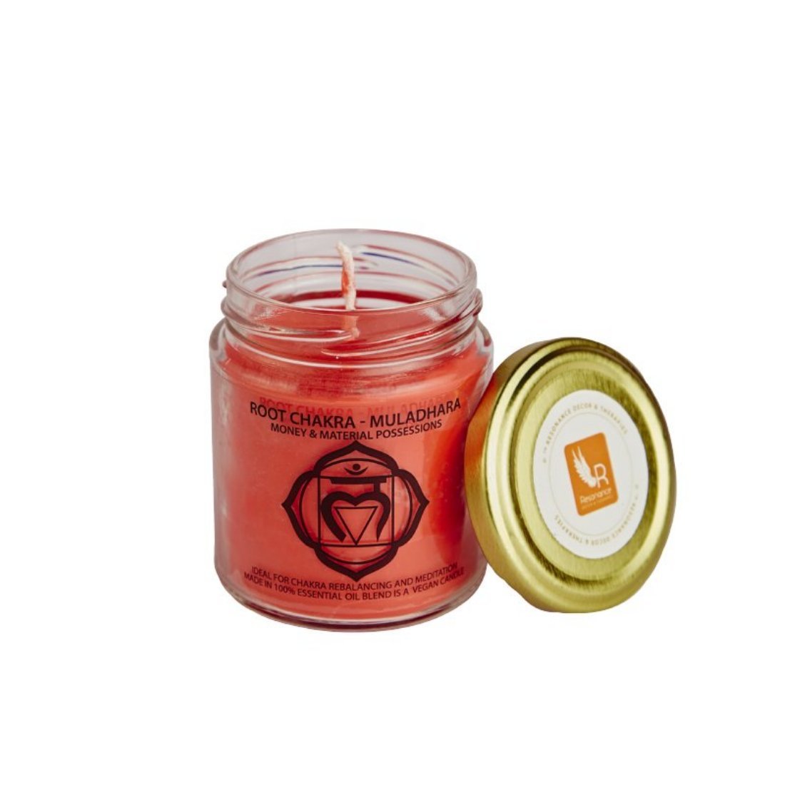RESONANCE Seven Chakra Meditation Set - Natural Wax Medium Jar Candle for Yoga, Reiki Healing & Spiritual Relaxation