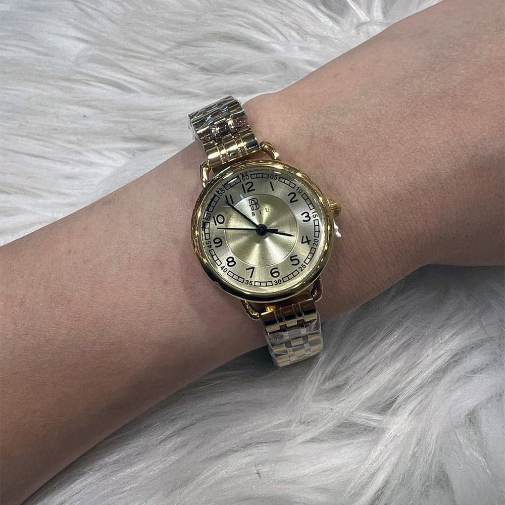 Elegant Analog Gold Stainless Steel Women's Watch AB 6118 G G - Perfect for Office, Party & Everyday Wear