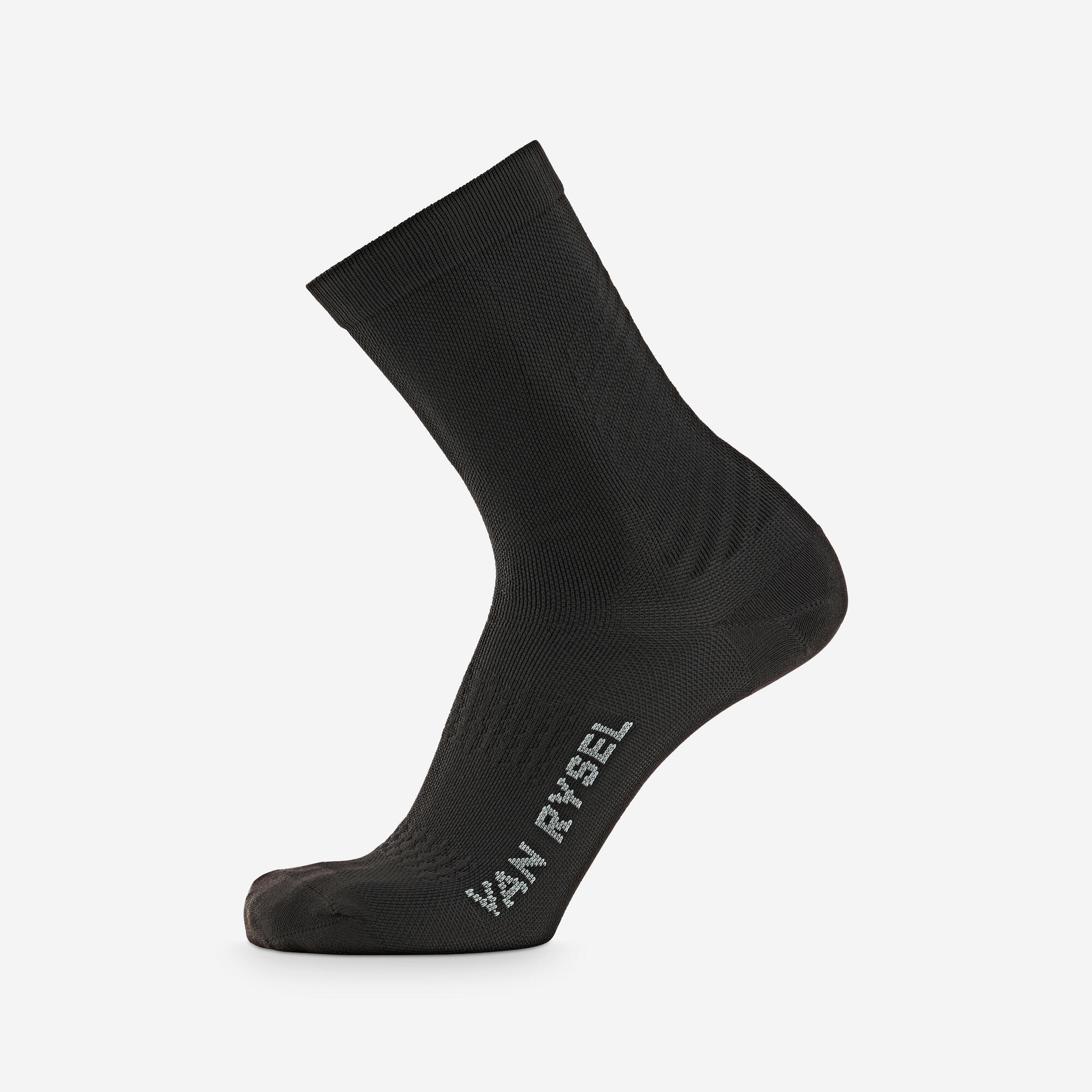 Van Rysel 900 Mid Cut Cycling Socks for Men & Women - Breathable Cushioned Bike Socks for Road Cycling, Mountain Biking & Indoor Training