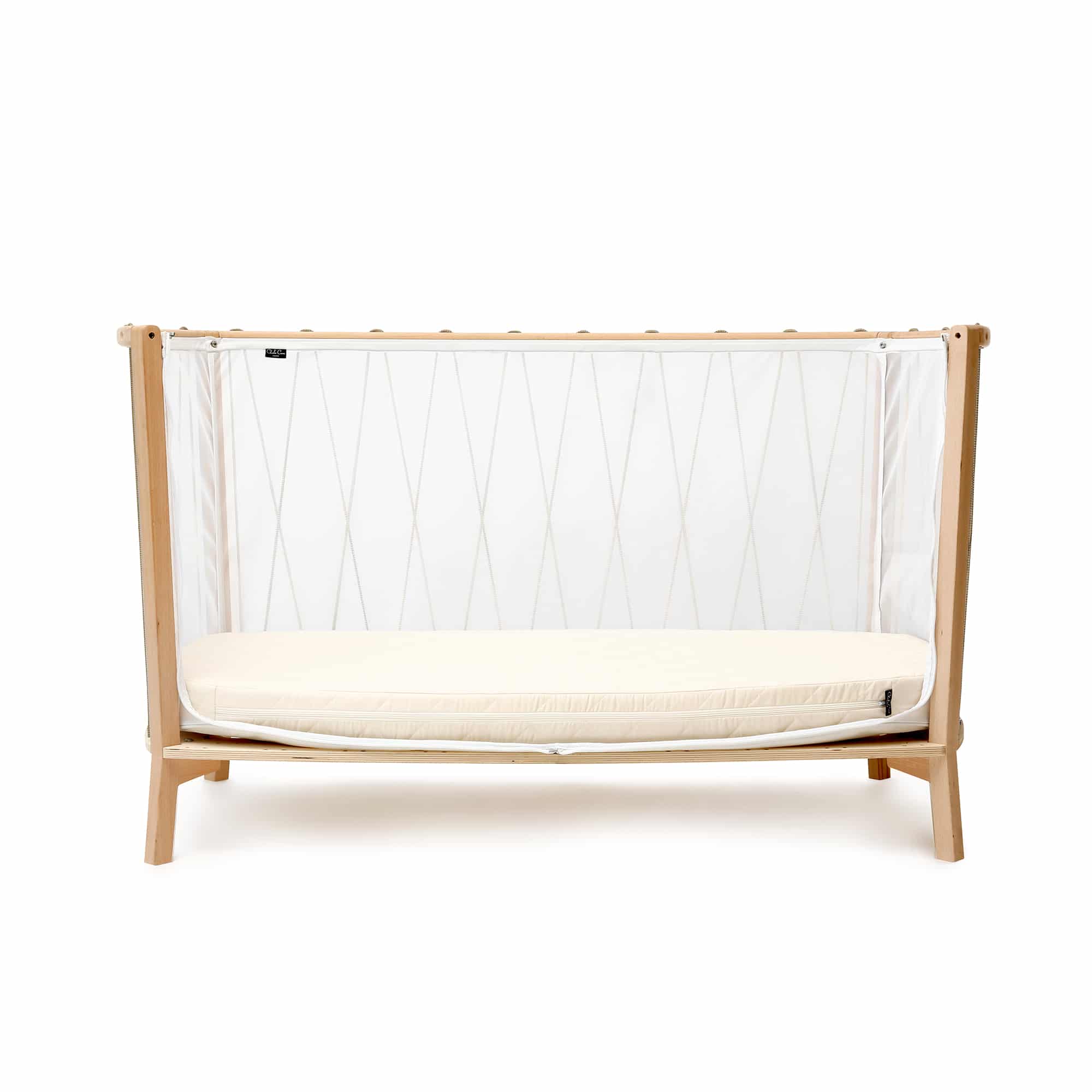 Charlie Crane Kimi Baby Bed with Organic Mattress - Safe & Comfortable Nursery Crib for Newborns & Toddlers - Perfect for Bedrooms, Daycare & Travel