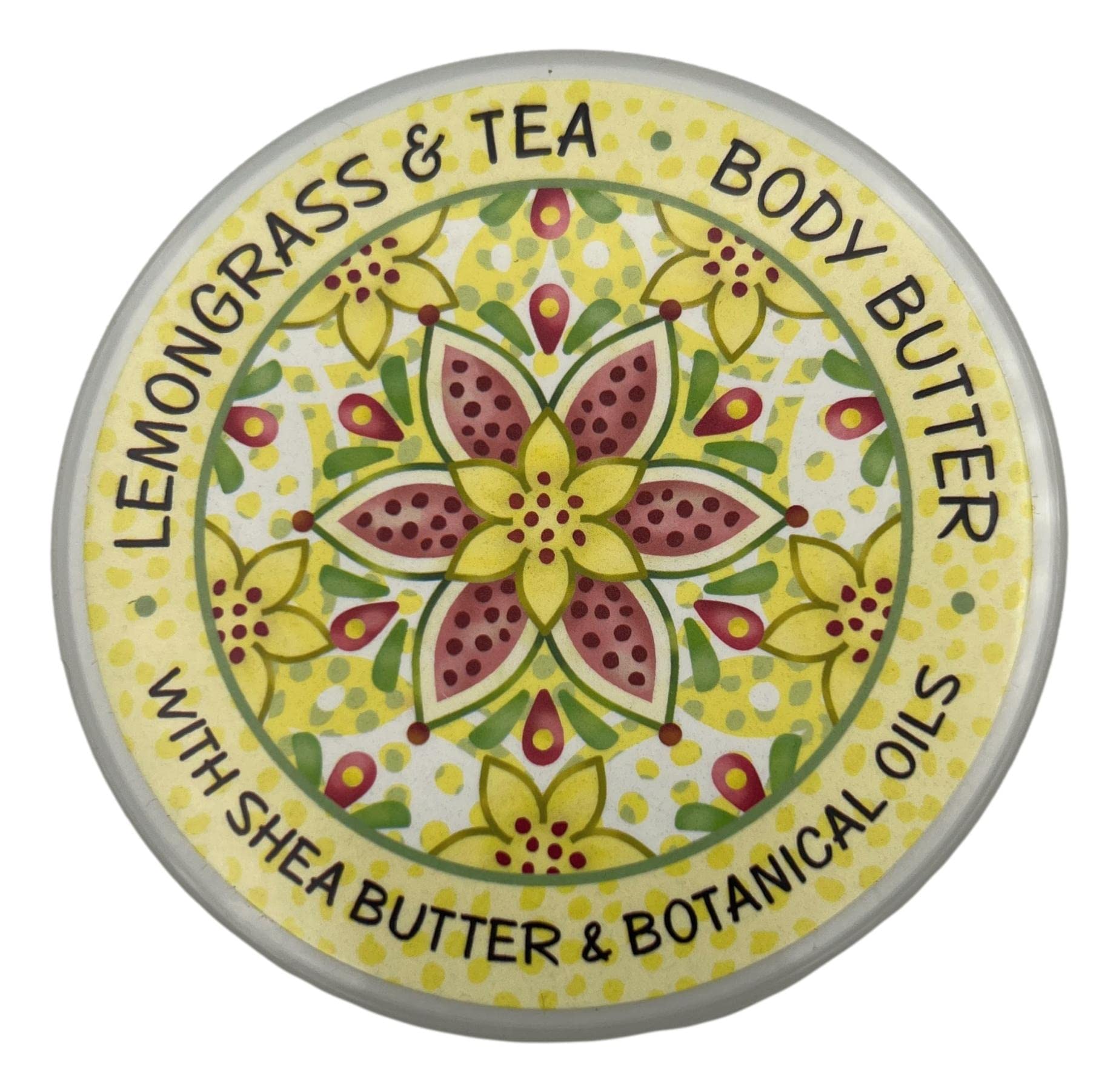 Greenwich Bay Trading Company Lemongrass & Tea Shea Cocoa Butter Body Butter - Moisturizing Cream for Dry Skin - 8 oz Tub - Perfect for Spa Days & Gift Sets