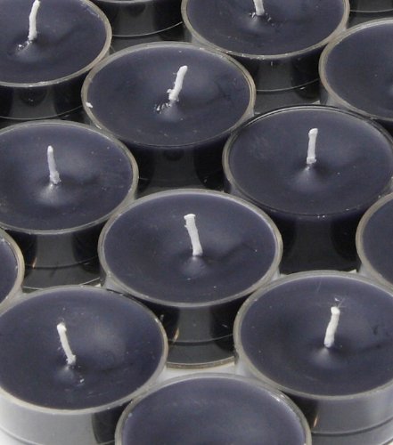 600-Piece Black Tealight Candles - Long Burning Small Candles for Weddings, Parties, Home Decor & Relaxation