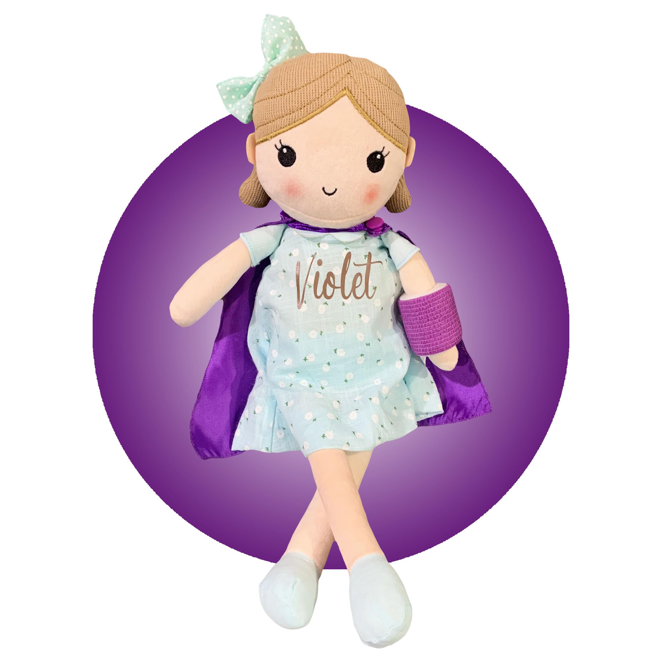 Personalized Broken Arm Doll Gift for Kids - Custom Cast Colors & Locations - 14