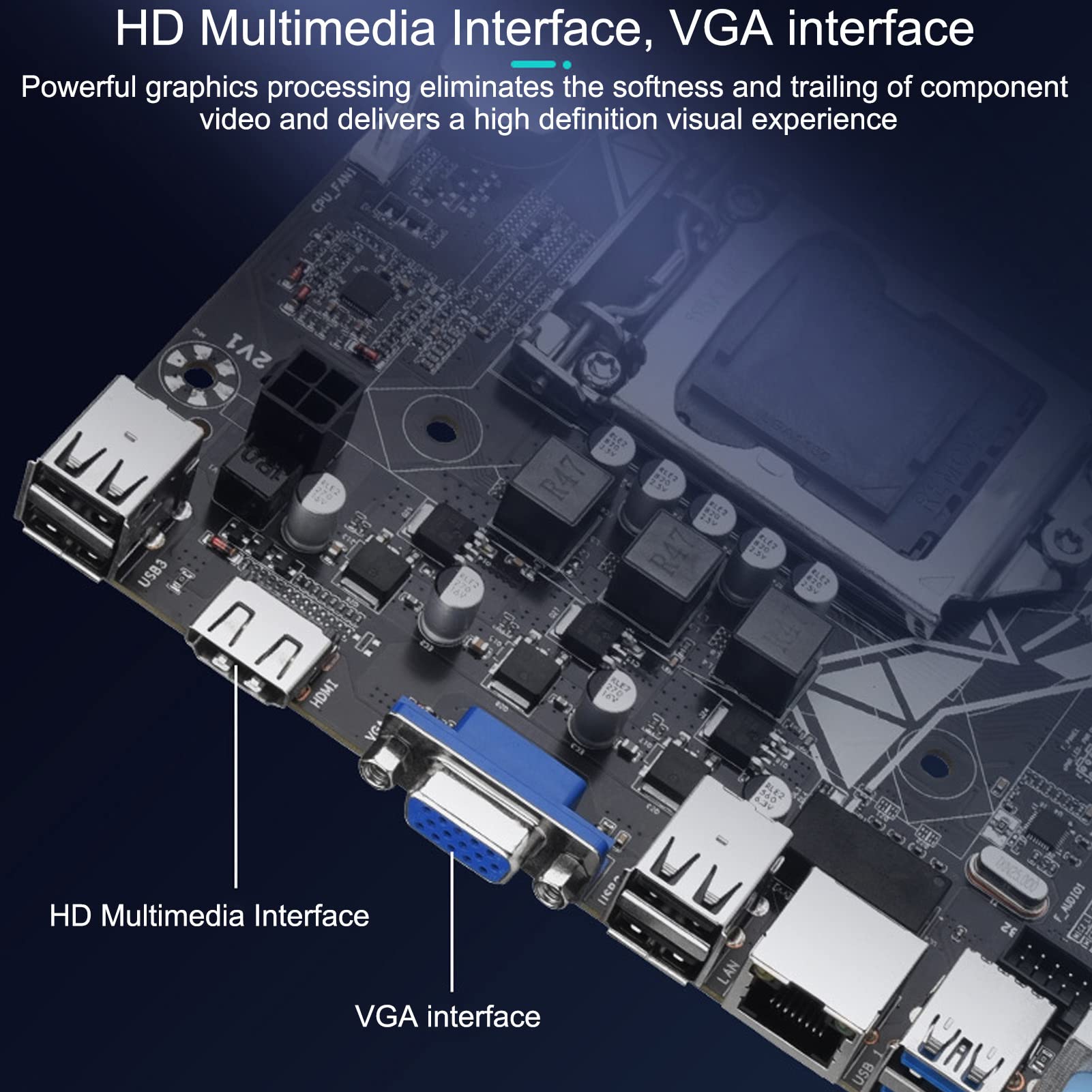 H81a Motherboard - SATA 3.0 High Speed Transfer, VGA & HDMI Ports, WiFi Support, NGFF M.2 Interface, Multi-Phase Power for Xeon E3 V3 - Perfect for Gaming PC Builds and Home Office Workstations