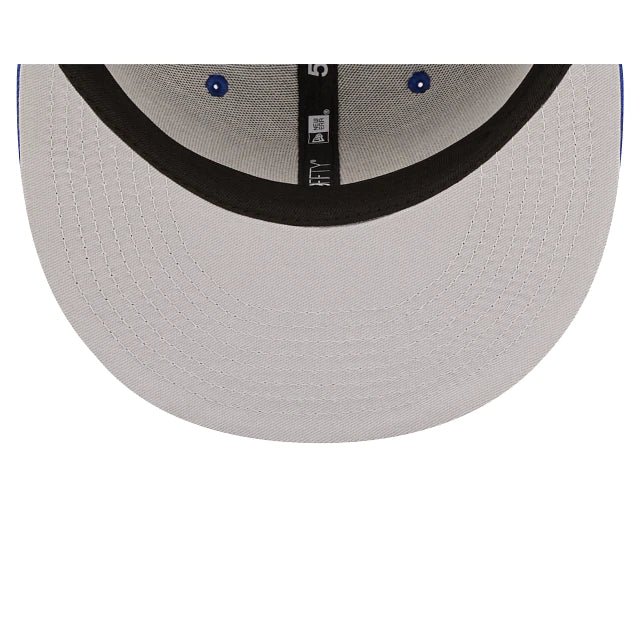 New York Mets Cloud Icon Blue 59FIFTY Fitted Hat for Men - Official MLB Baseball Cap for Sports Fans & Streetwear Fashion