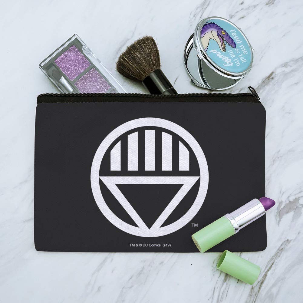 Black Lantern Logo Makeup Bag - Green Lantern Themed Cosmetic Organizer Pouch for Travel, Gym & Daily Essentials Storage
