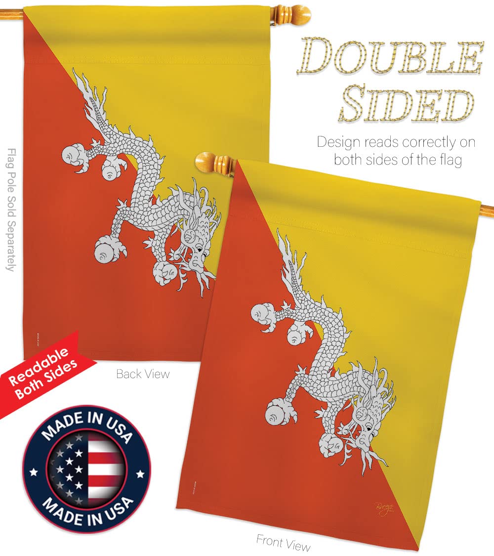 Bhutan National Flag Set 28