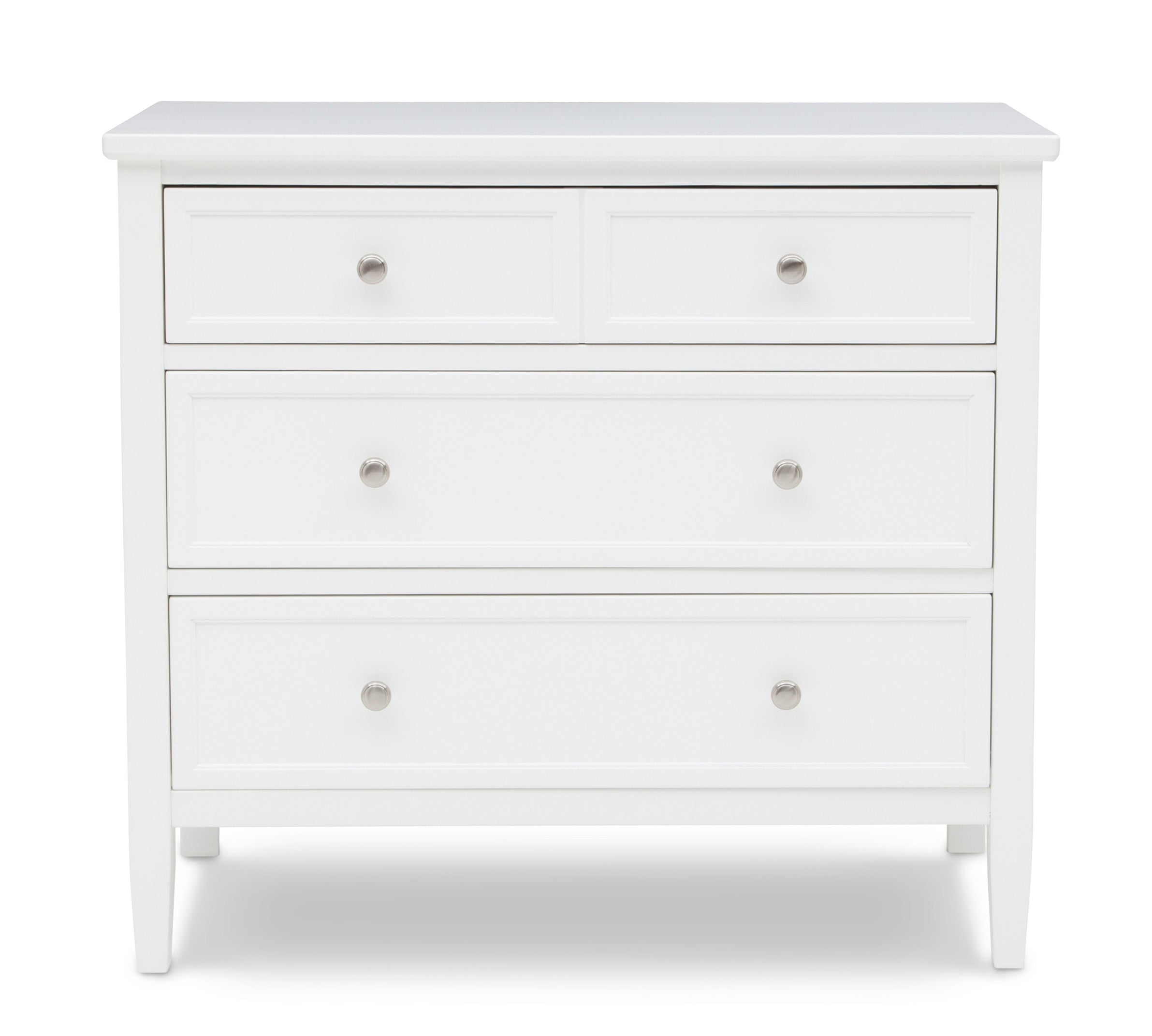 Epic 3 Drawer Dresser with Interlocking Drawers - Sturdy Wooden Bedroom Storage Organizer for Clothes, Linens & Accessories | Perfect for Master Bedroom, Guest Room & Dormitory