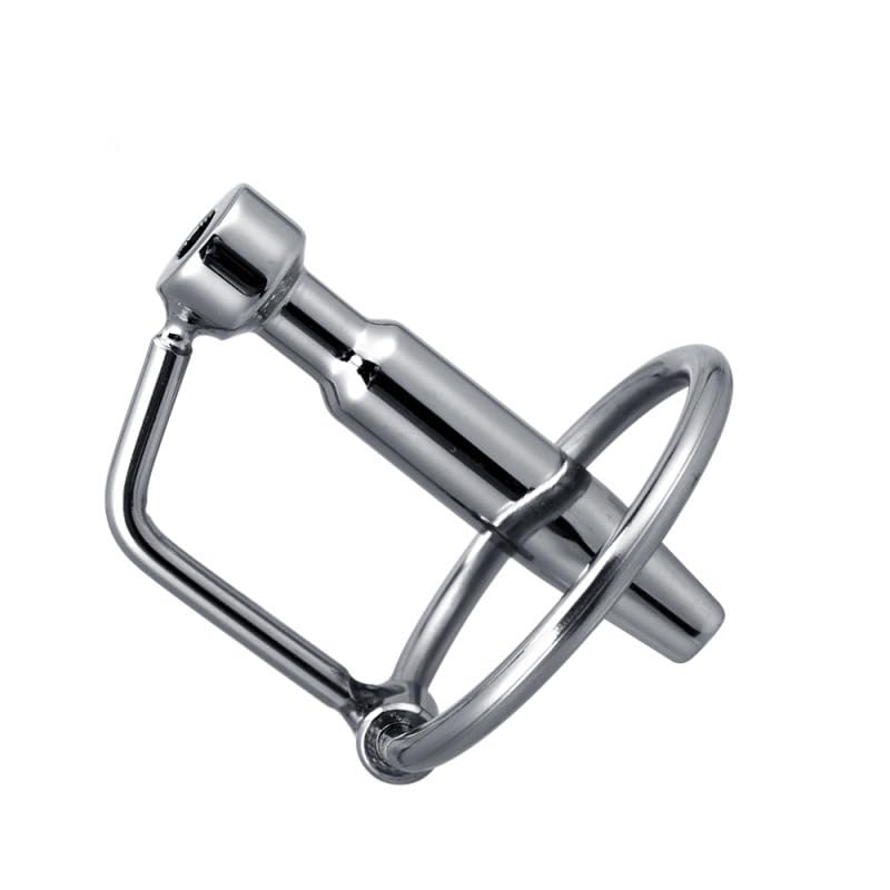 Premium Hollow Urethral Sounds with Ring - QLSXTM Surgical Stainless Steel Penis Plug Dilator for Men | 45mm K031 | Adult Sex Toy for Advanced Play & Stretching | Perfect for BDSM, Medical Play & Sensation Exploration