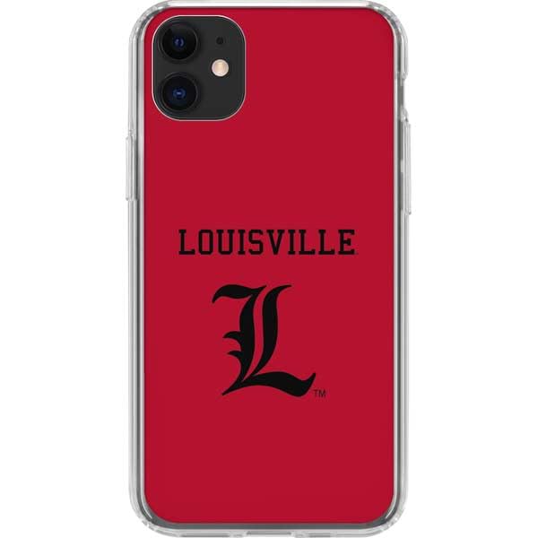 Official Louisville Cardinals iPhone 11 Clear Phone Case - Durable Protective Cover with Premium Print for University of Louisville Fans | Perfect for School, Games & Everyday Use