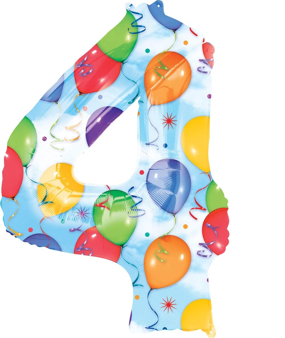 Sea Buddies Underwater Ocean Animals Theme 4th Birthday Party Decorations - Balloon Bouquet, Tableware & Party Supplies for Kids Underwater Adventure Party