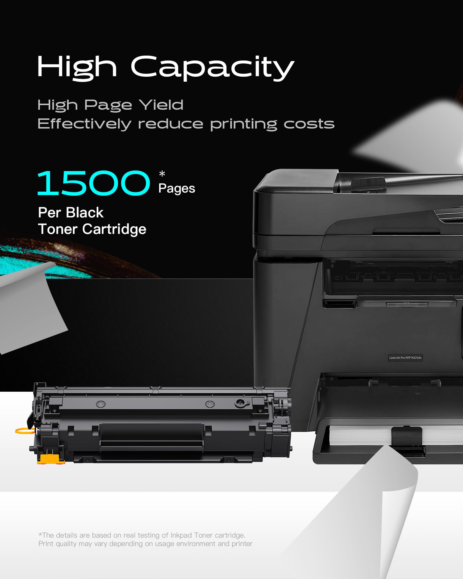 iNKPAD 83A CF283A Toner (2-Pack) for HP LaserJet Printers - Home & Office Use