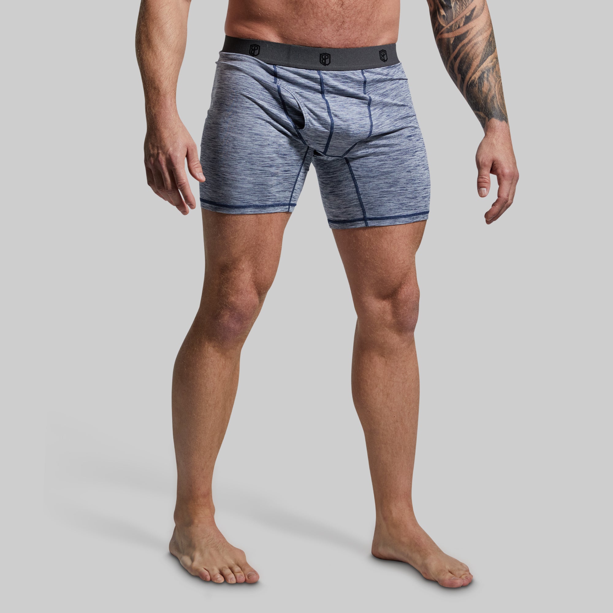 Ball Paradise Boxer Briefs for Men - Soft Breathable Cotton Underwear (Ocean Blue) - Perfect for Workout, Running & Daily Comfort
