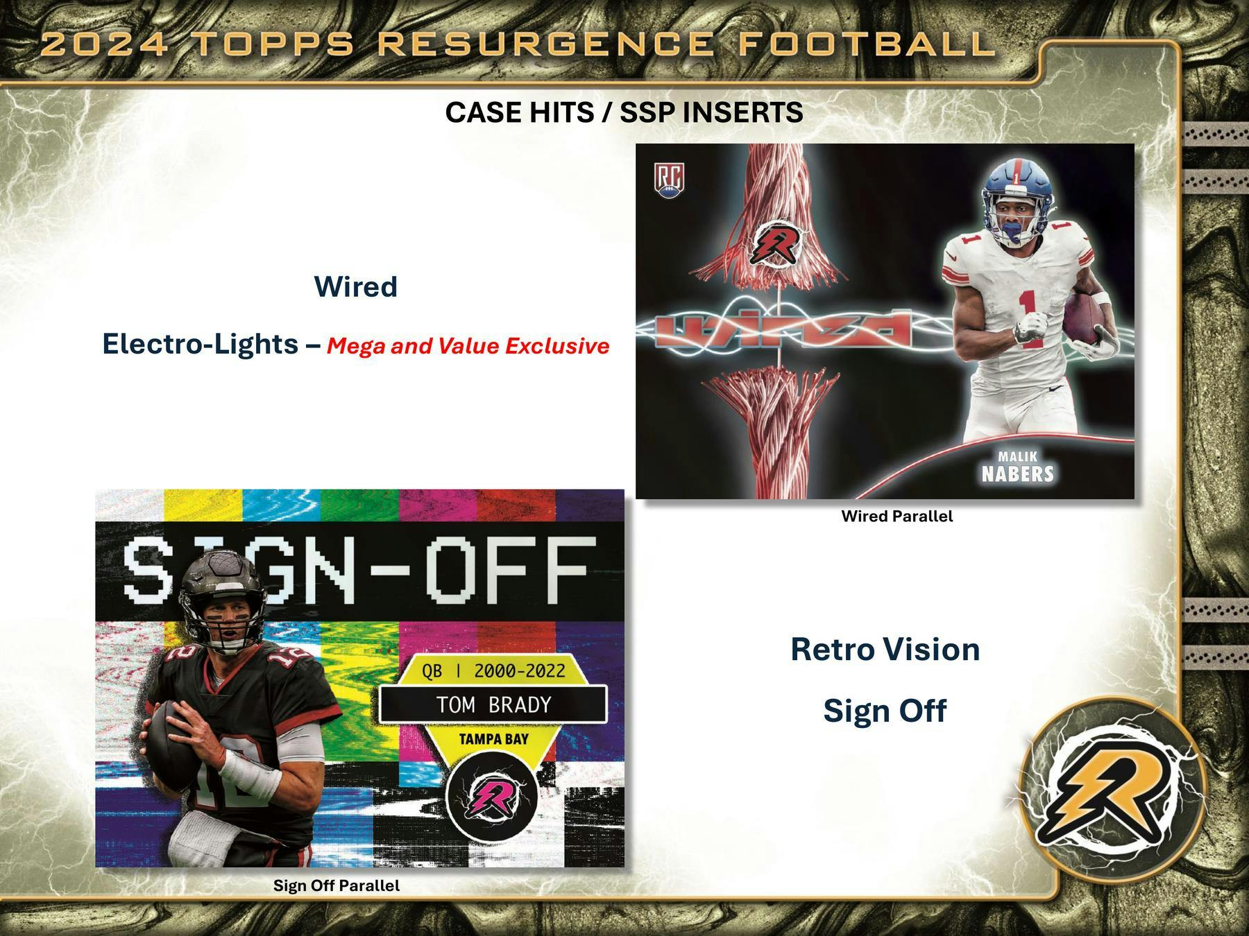 2024 Topps Resurgence Football 8 Pack Blaster Box - NFL Trading Cards Collection for Collectors & Fans - Perfect for Gifts, Fantasy Football & Sports Memorabilia Display